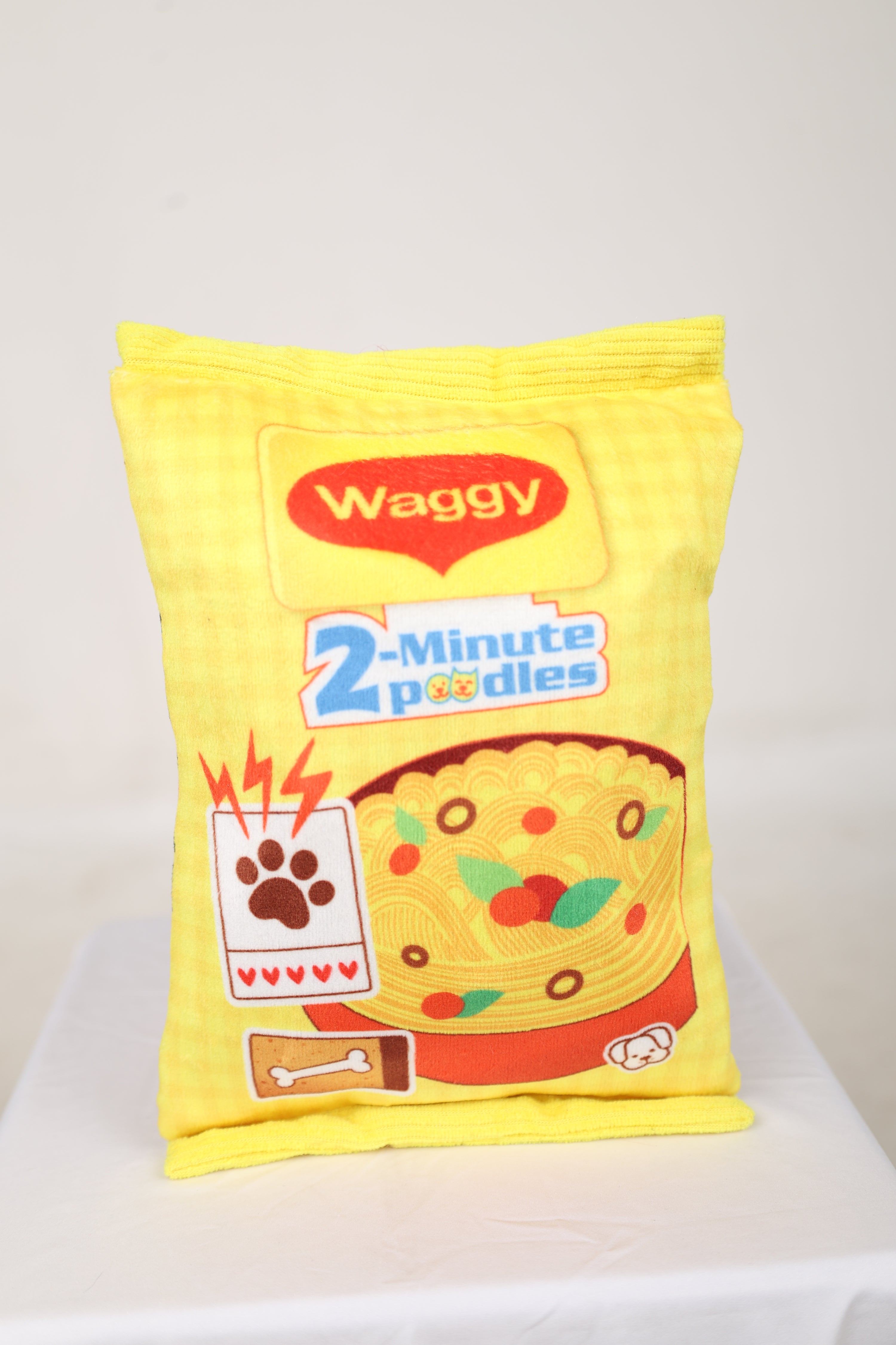 Waggy Poodles Crinkly and Squeaky Plush Toy For Dogs