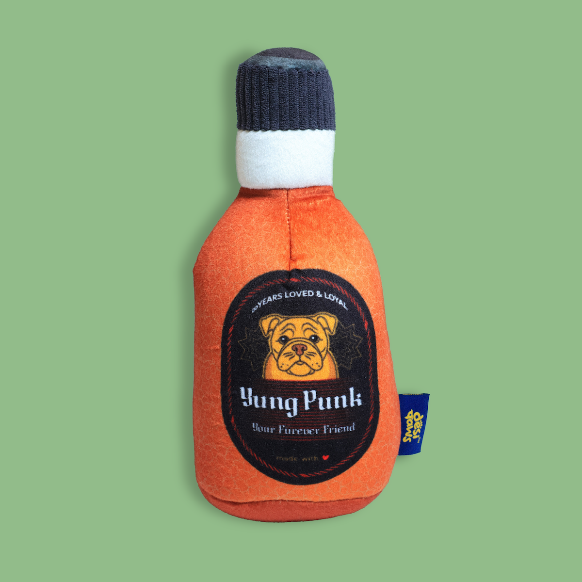 Yung Punk Rum Squeaky Plush Dog Toy